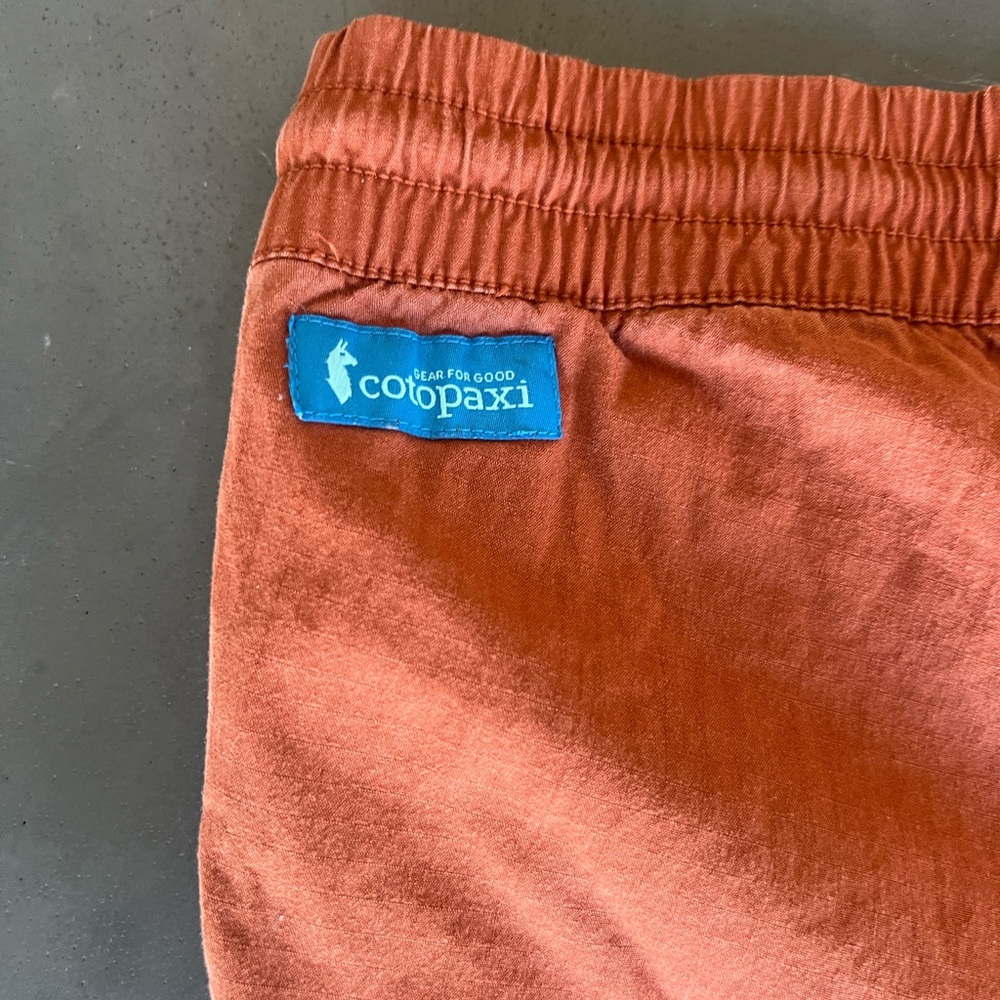 Cotopaxi Rust Orange Drawstring Casual Shorts Siz… - image 2